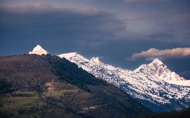 istock Scenic view of Monte Viso or Monviso snowy peak 1433092635