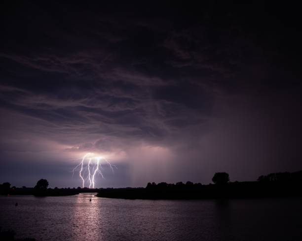 istock Scenic view of lightning seen on the horizon during a thunderstorm 1433096168