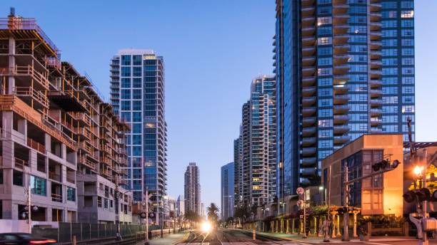 istock City with modern buildings at dusk 1433096393