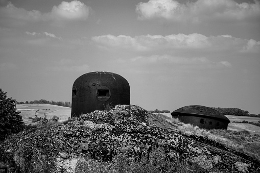 The Canons of a ww2 Bunker in France that is part of the Line Maginot