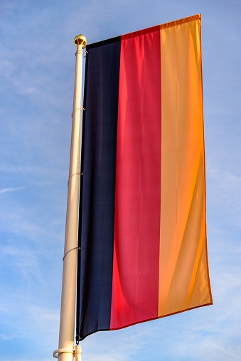 Vertical national flag of Germany