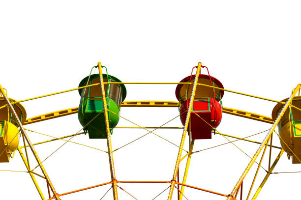 istock Attraction (carousel) ferris wheel (isolated)  on a white background. Moscow,Russia 1433109110