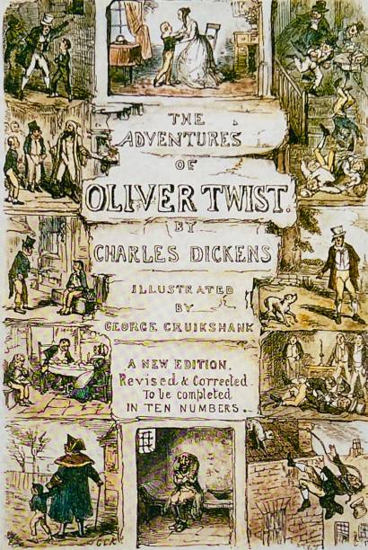 oliver twist – charles dickens - charles dickens stock illustrations