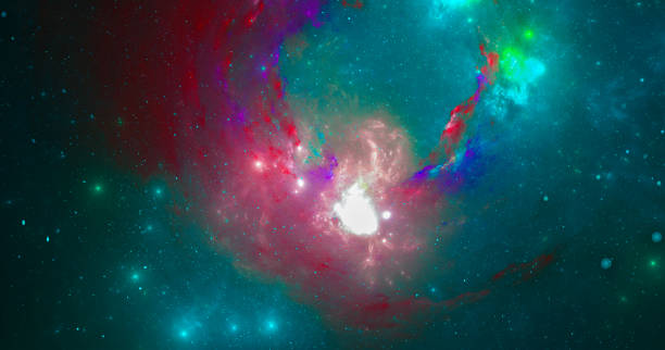 istock Fantastic abstract background from stars and galactic in space. Fractal spiral. 1433118034