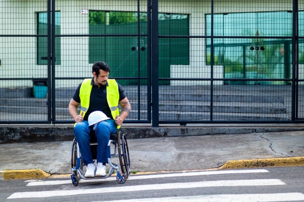 istock Man in a wheelchair at home. 1433126470
