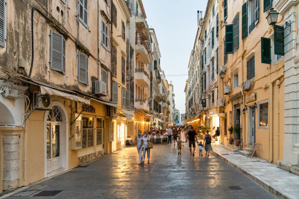 istock Street in Corfu, Greece 1433130165