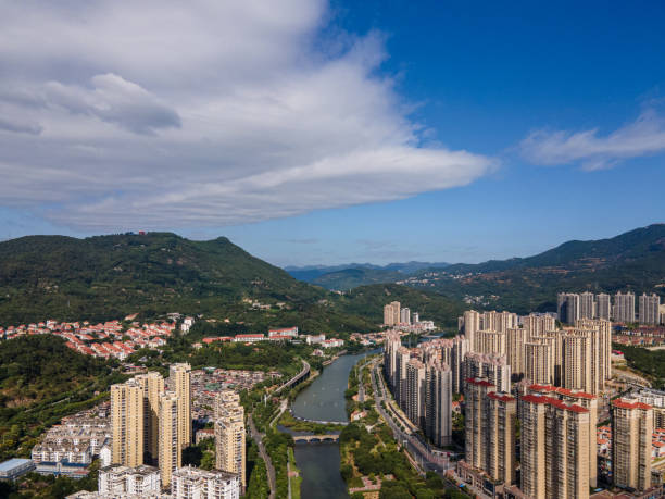 istock Livable urban housing along the river 1433130521