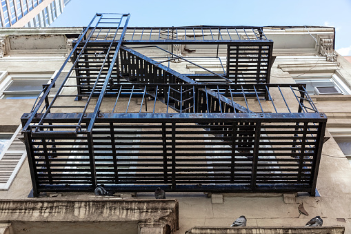 Fire Escape of Old Building