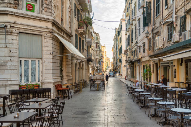 istock Street in Corfu, Greece 1433132085