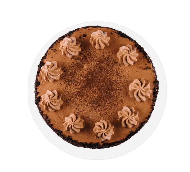 istock top view of round baked chocolate cake 1433135410