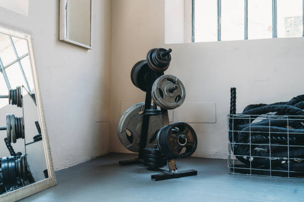 istock Sport equipment in a gym 1433136237