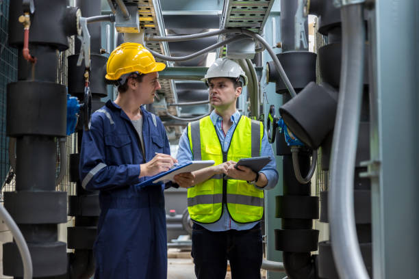 istock Industrial engineer work on site. engineer visit and inspection site engineer at industrial site. Inspector engineer check and working on site 1433136820