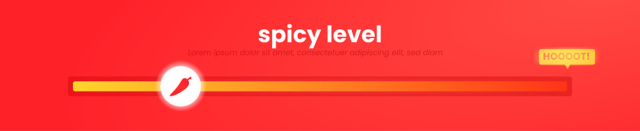 Spicy Level Loading Bar Vector Design Template Stock Illustration ...