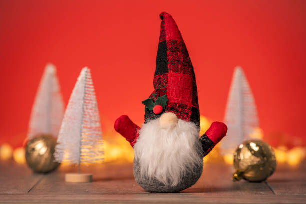 istock Happy Christmas Gnome and Other Decorations 1433145421