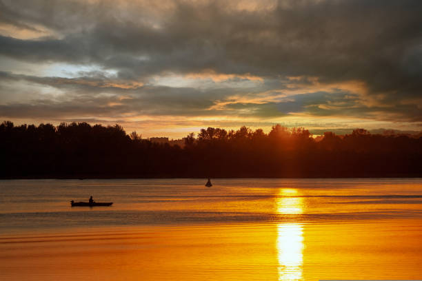 istock Sunset on the River Don in Russia in June 1433145525