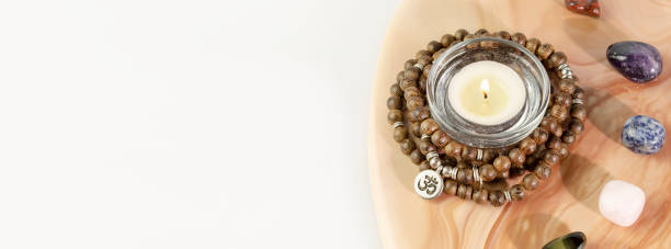 istock Self-care, healing banne with set for relaxing and copy space 1433145647