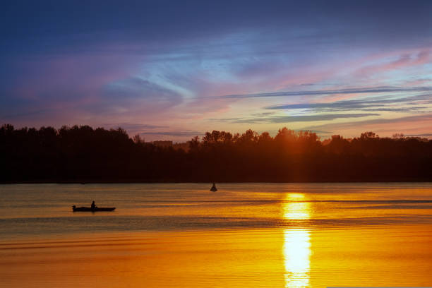 istock Sunset on the River Don in Russia in June 1433145651