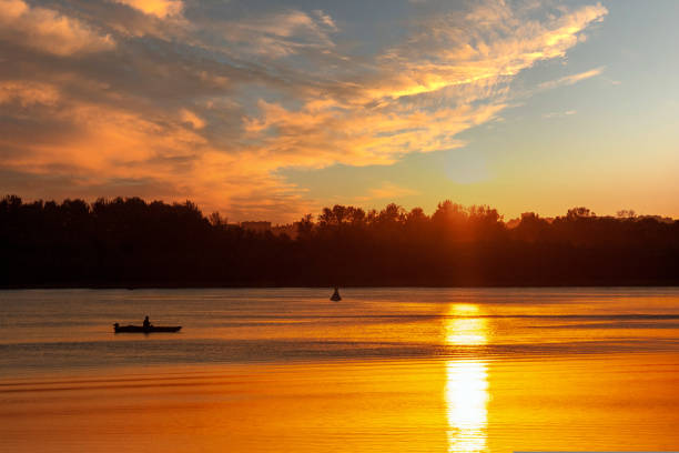 istock Sunset on the River Don in Russia in June 1433145804