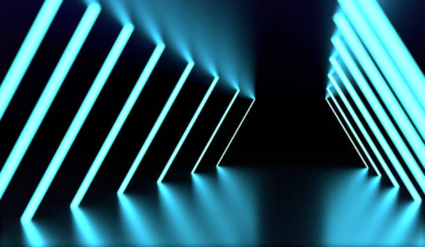 istock 3D rendering of cyberpunk abstract background material 1433146609