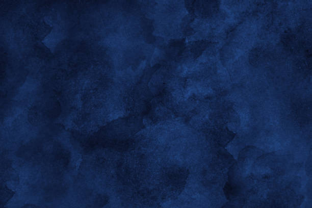 navy blue abstract watercolor pattern background. dark art background for design. - zarafet stok fotoğraflar ve resimler