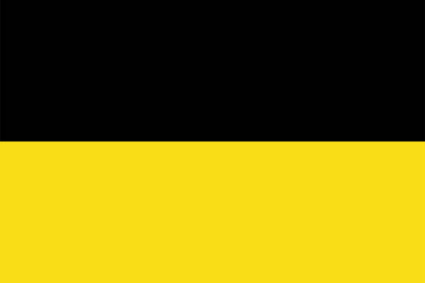 istock Baden Wurttemberg flag, state of Germany. Vector illustration. 1433156993