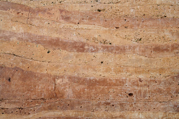 istock Nature brown stone background and texture. Matt emperador terrazzo marble background for ceramic tiles, Quartzite limestone, wall, floor, Rustic Italian breccia stone surface digital tile. 1433157032