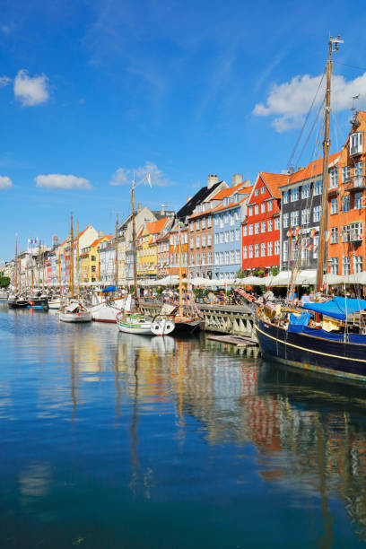 Nyhavn cityscape - the canal district of Copenhagen (Denmark).