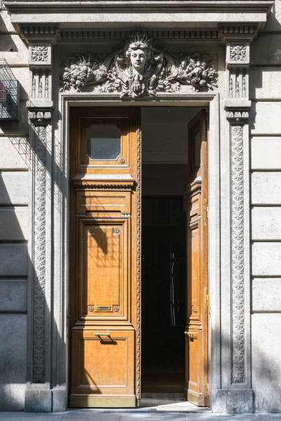 istock Paris, an old wooden door 1433161345