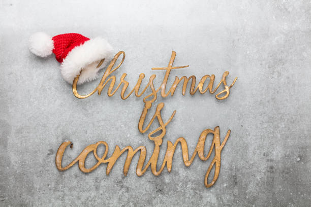 istock Vintage word Xmas. New year decorations in rustic style. Letter on pastel background. 1433163317