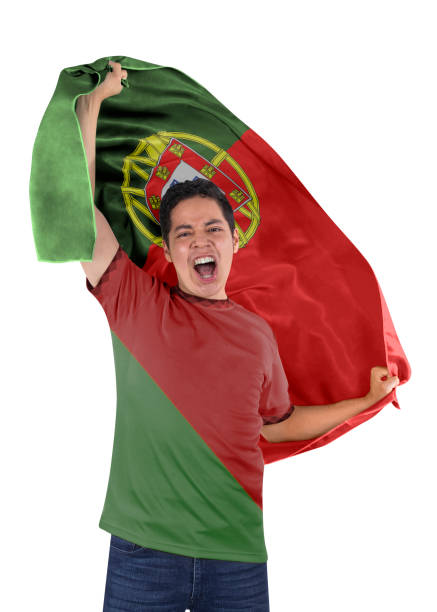 istock Soccer fan with flag in hands 1433167968