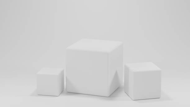 istock 3d rendering display product abstract minimal scene with geometric podium platform. stand for cosmetic products. Stage showcase on pedestal 3d studio. 1433171583