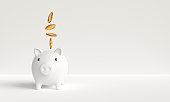 Concept of savings for investment, financial management, savings for future retirement.