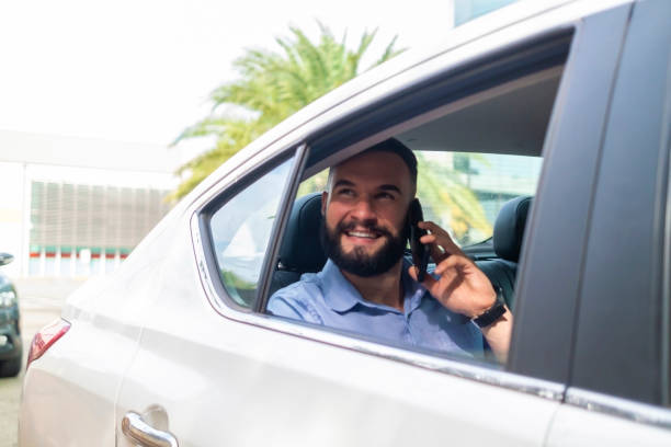 istock Businessman in a car 1433182132