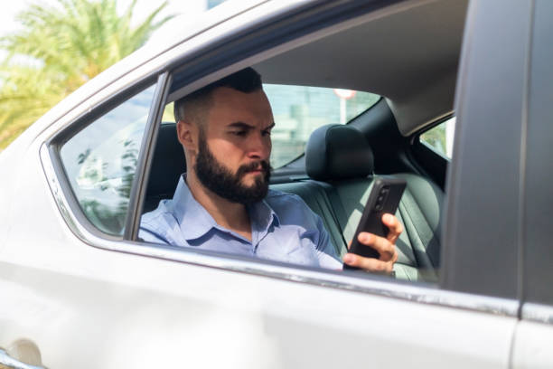 istock Businessman in a car 1433182528