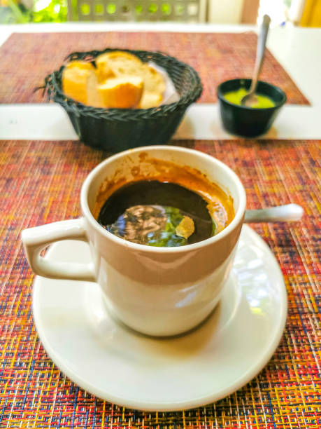 istock Cup of americano black coffee in restaurant Mexico. 1433185480