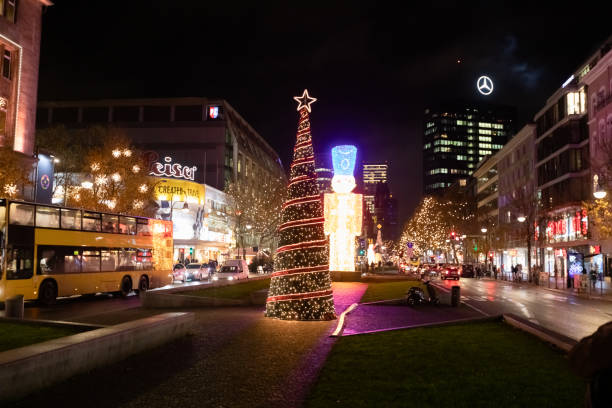 istock Blurred Christmas background for template. New year concept, unfocused lights and copy space. Abstract bokeh, close-up photography 1433192199