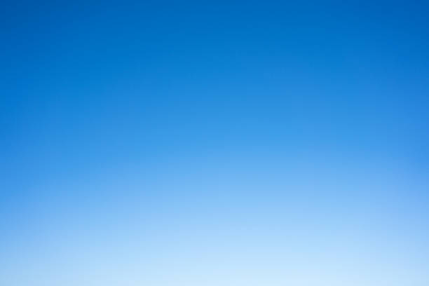 Photograph of pure blue summer sky stock photo
