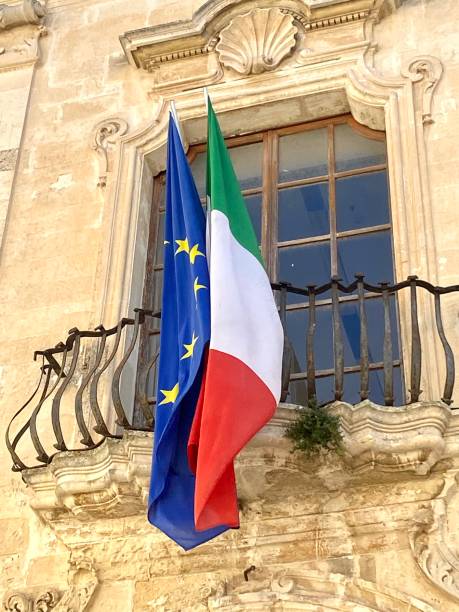 istock Italia and United Nations flags 1433198796