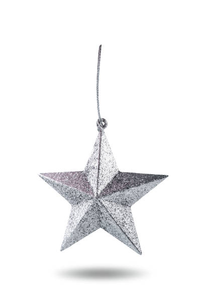 istock Christmas tree decoration, such as a ball, a star on a white isolated background 1433206753