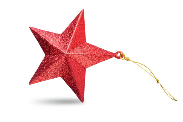 istock Christmas tree decoration, such as a ball, a star on a white isolated background 1433206793