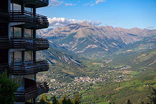 France. Pra-Loup. Valley of Ubaye. Municipality of Uvernet-Fours and Barcelonnette in the valley