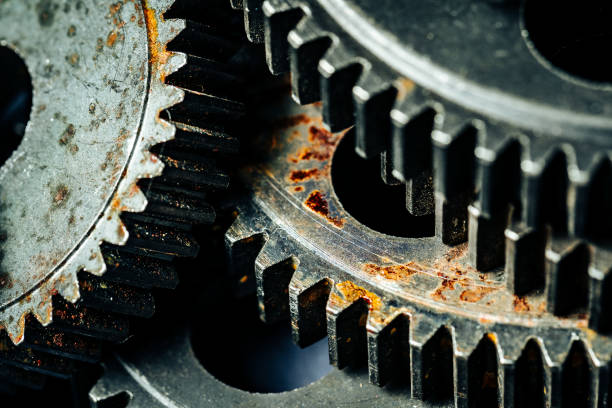 istock Gears from an old industrial machine 1433211764
