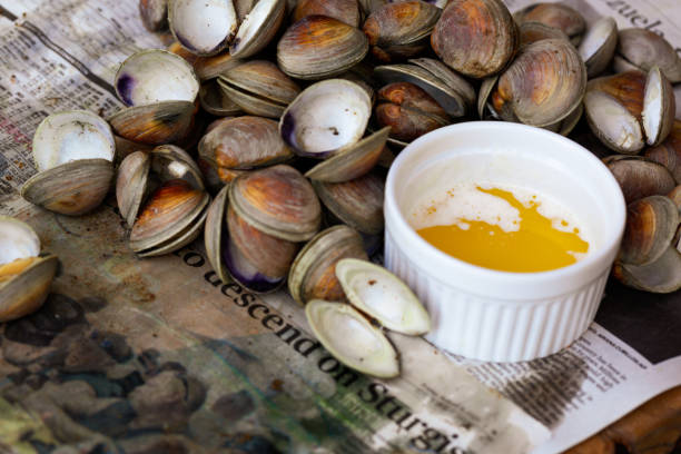 istock Steamed oysters with butter 1433215978