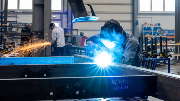 istock Non-removable connection of ferrous materials by welding 1433224759