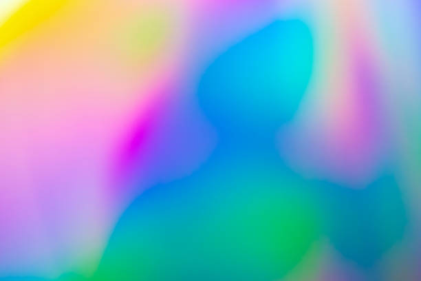 istock Abstract blur holographic rainbow foil iridescent background 1433224818