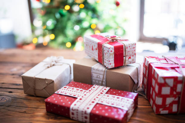 istock Christmas gifts. 1433225518