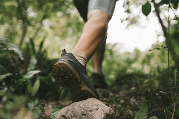 istock men's footsteps on the beach of river 1433253939