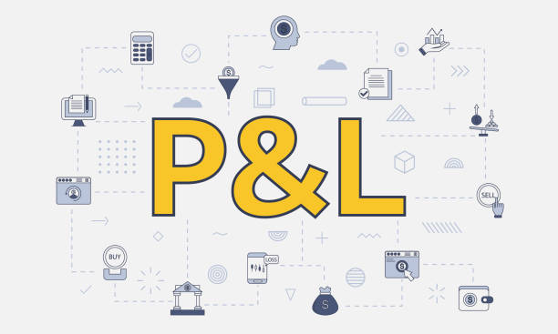 istock p and l profit and loss concept with icon set with big word or text on center 1433264926