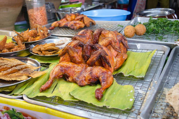 istock Chicken grilled on banana leaf 1433271329