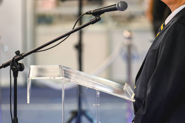 Congressman giving a speech